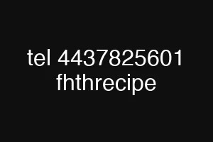 tel 4437825601 fhthrecipe